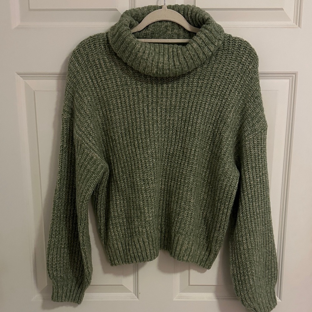Old Navy Olive Cowl Neck Sweater